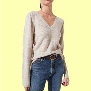 ASTR The Label Pointelle Sweater L